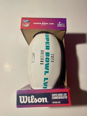 Wilson Super Bowl LVII Arizona 2023 Official White Panel Football NIB